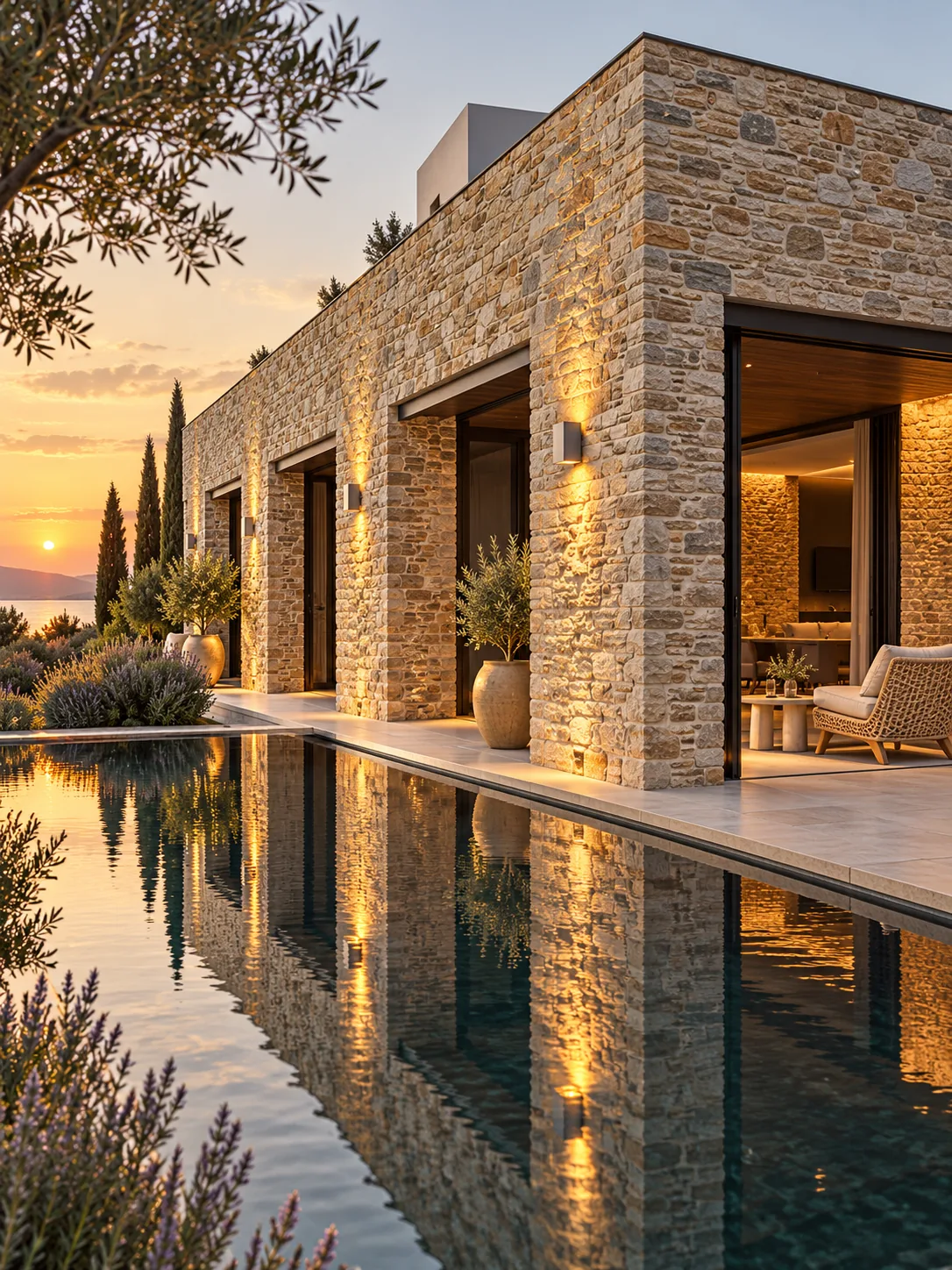 Inspiration villa en pierre naturelle